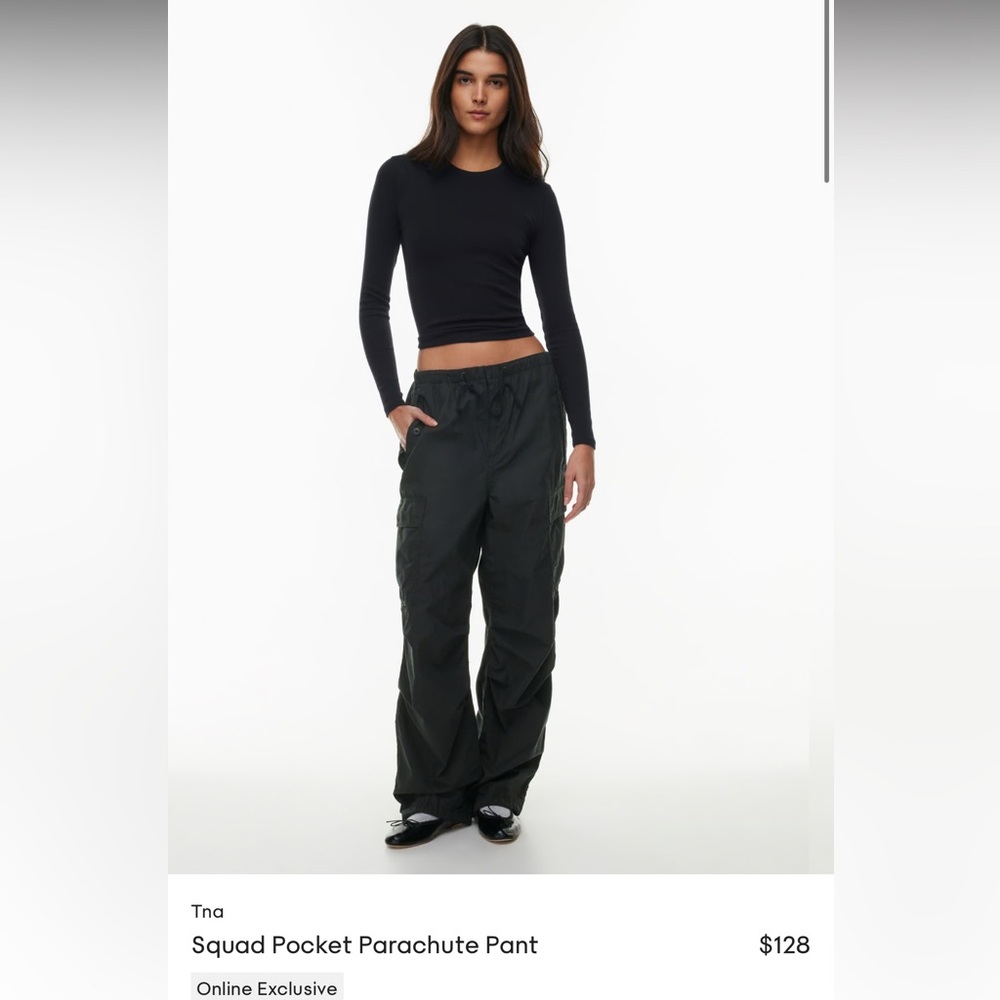 aritzia tna squad parachute pant 2XS